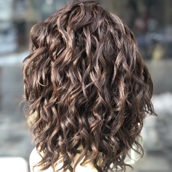 Brown highlights curly Lacefront Bob Wig ask if available - Picture 4 of 8